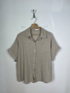 Bluzka koszulowa r. XXL (len)