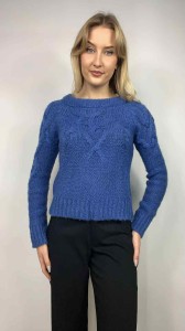 Sweter r. S (wełna, moher)