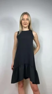 Sukienka z falbaną r. S