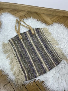 Torebka boho wrzosowa